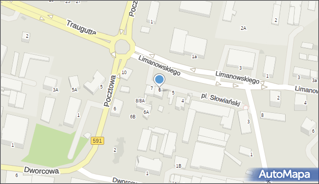 Kętrzyn, Plac Słowiański, 9, mapa Kętrzyn