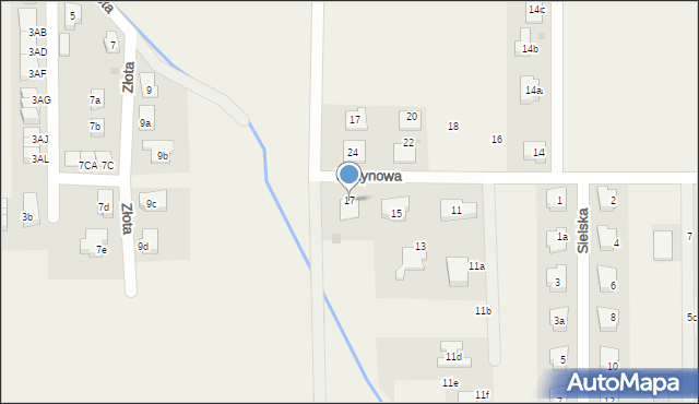 Kiełczów, Platynowa, 17, mapa Kiełczów