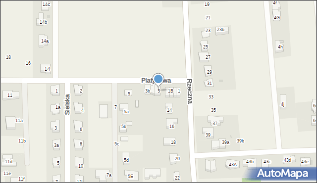 Kiełczów, Platynowa, 3, mapa Kiełczów