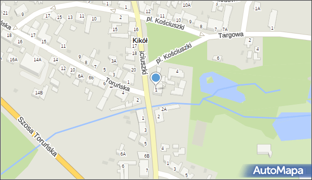 Kikół, Plac Kościuszki Tadeusza, gen., 1, mapa Kikół