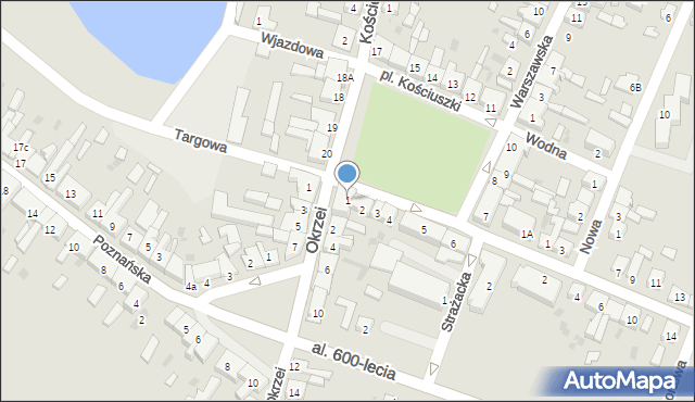 Kleczew, Plac Kościuszki Tadeusza, gen., 1, mapa Kleczew