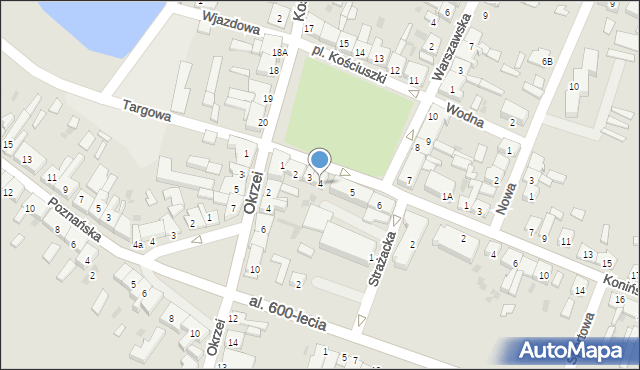 Kleczew, Plac Kościuszki Tadeusza, gen., 4, mapa Kleczew