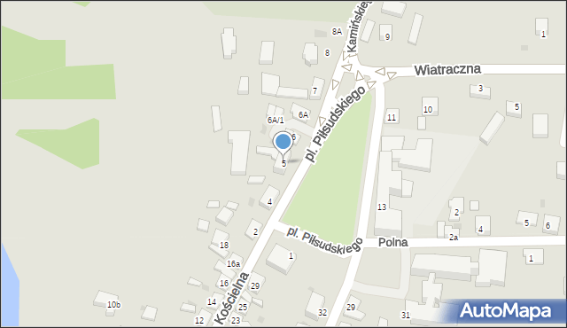 Kleczew, Plac Piłsudskiego Józefa, marsz., 5, mapa Kleczew