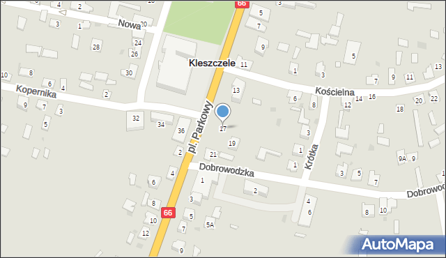 Kleszczele, Plac Parkowy, 17, mapa Kleszczele