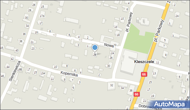 Kleszczele, Plac Parkowy, 28, mapa Kleszczele