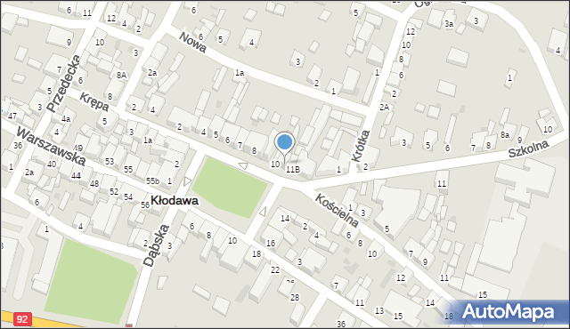 Kłodawa, Plac Wolności, 11A, mapa Kłodawa