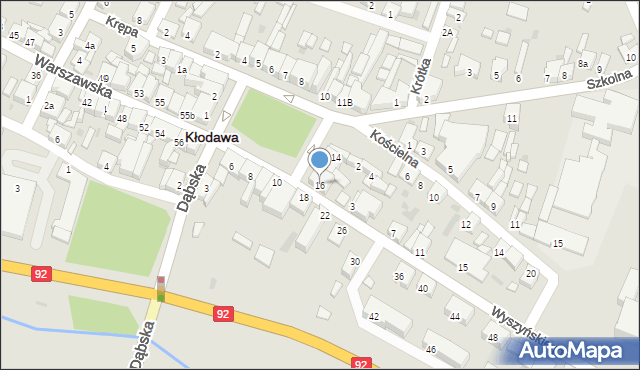 Kłodawa, Plac Wolności, 16, mapa Kłodawa