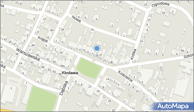 Kłodawa, Plac Wolności, 8, mapa Kłodawa