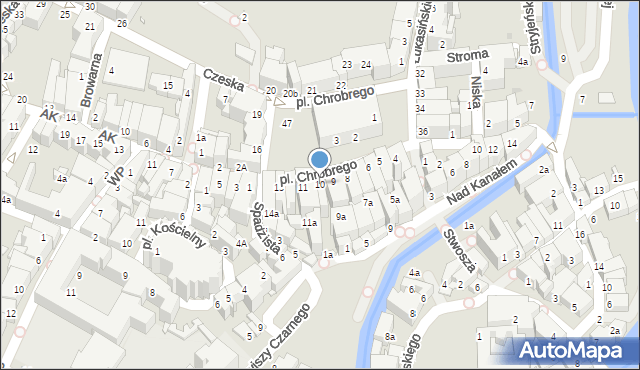 Kłodzko, Plac Króla Bolesława Chrobrego, 10, mapa Kłodzka