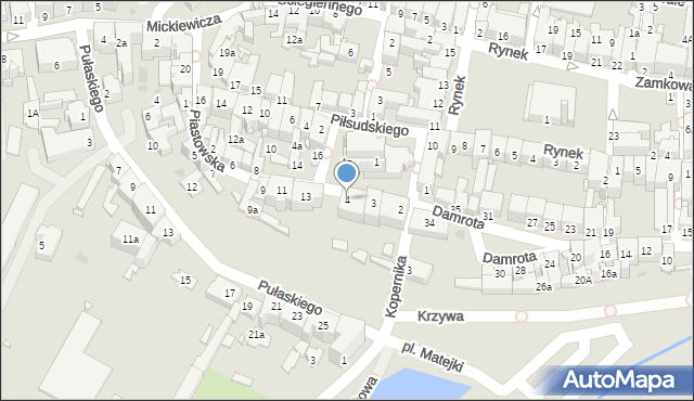 Kluczbork, Plac Gdacjusza, 4, mapa Kluczbork