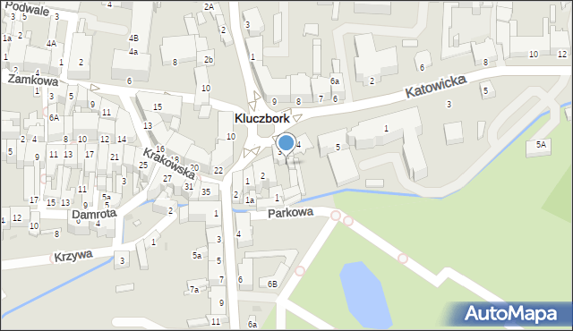 Kluczbork, Plac Niepodległości, 3a, mapa Kluczbork