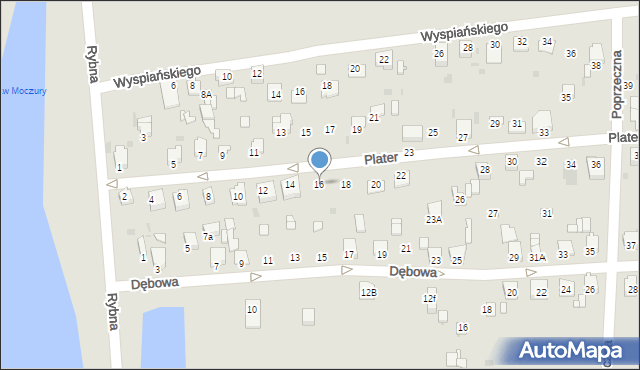 Knurów, Plater Emilii, 16, mapa Knurów