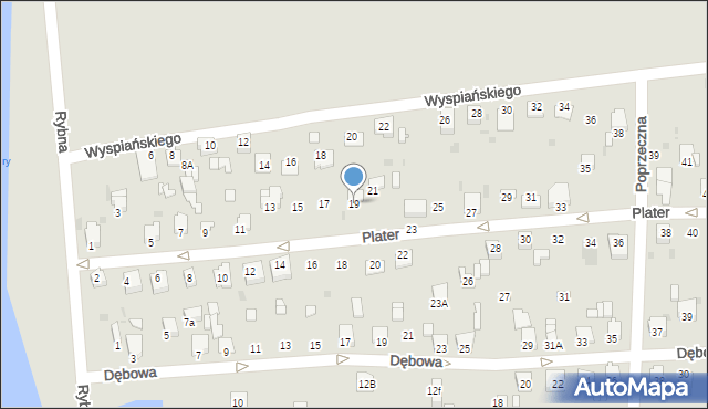 Knurów, Plater Emilii, 19, mapa Knurów