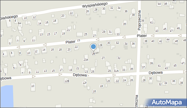 Knurów, Plater Emilii, 26, mapa Knurów