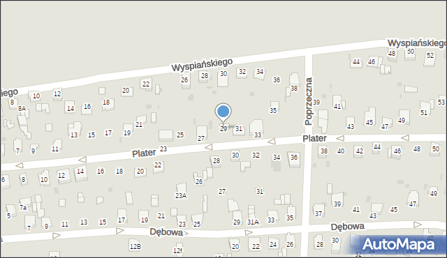 Knurów, Plater Emilii, 29, mapa Knurów