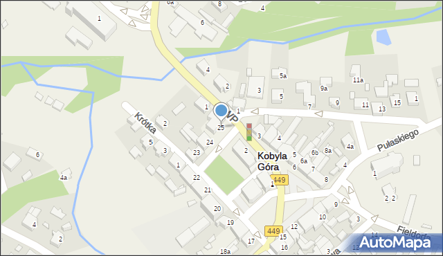 Kobyla Góra, Plac Wiosny Ludów, 25, mapa Kobyla Góra