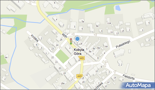 Kobyla Góra, Plac Wiosny Ludów, 4a, mapa Kobyla Góra