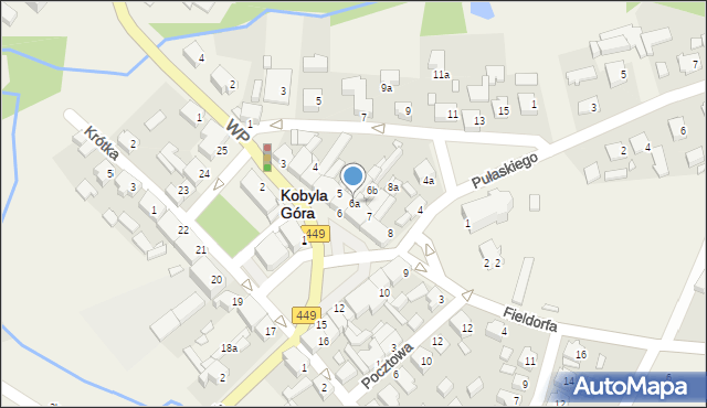 Kobyla Góra, Plac Wiosny Ludów, 6a, mapa Kobyla Góra