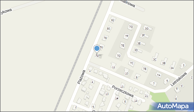 Kobylec, Plażowa, 74, mapa Kobylec