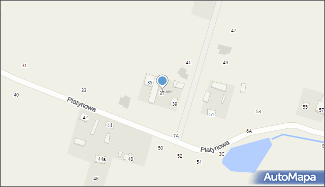 Kobylin, Platynowa, 37, mapa Kobylin