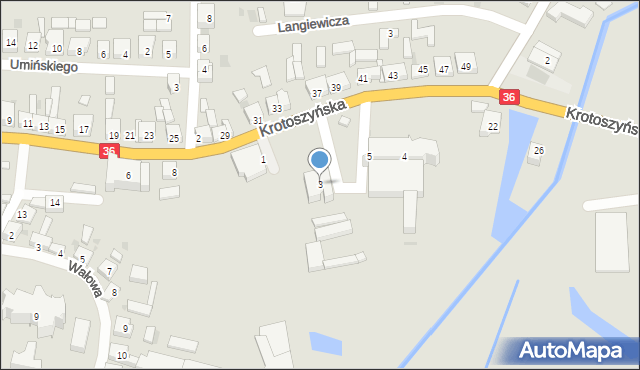 Kobylin, Plac Glabera Andrzeja, 3, mapa Kobylin
