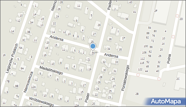 Kobyłka, Plater Emilii, 23, mapa Kobyłka