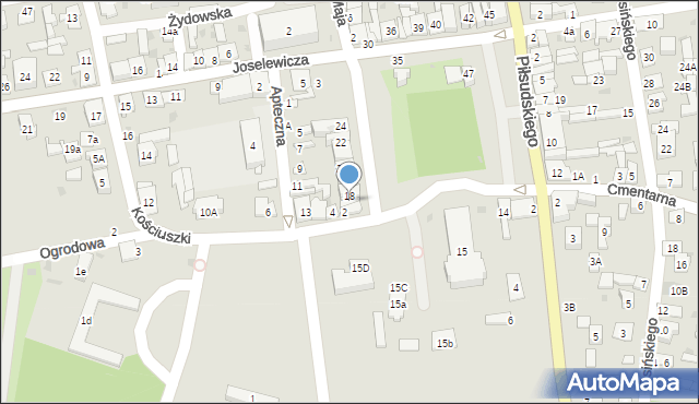 Kock, Plac Jabłonowskiej Anny, 17, mapa Kock