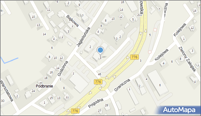 Kocmyrzów, Plac Niepodległości, 1, mapa Kocmyrzów