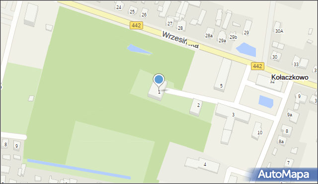 Kołaczkowo, Plac Reymonta Władysława, 1, mapa Kołaczkowo