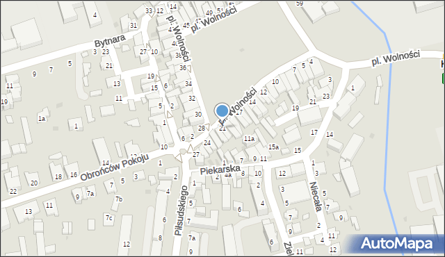Kolbuszowa, Plac Wolności, 21, mapa Kolbuszowa