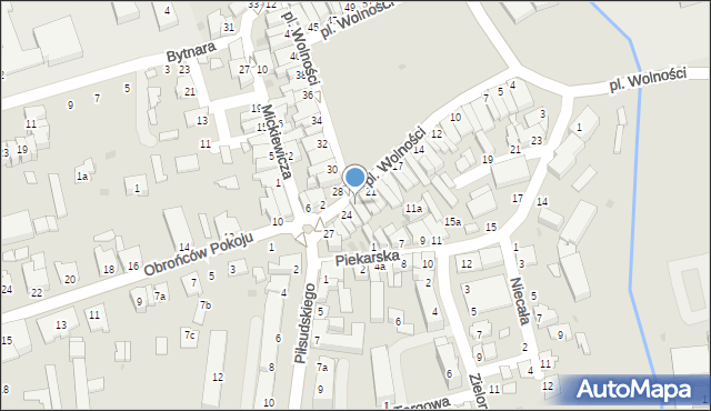 Kolbuszowa, Plac Wolności, 23, mapa Kolbuszowa