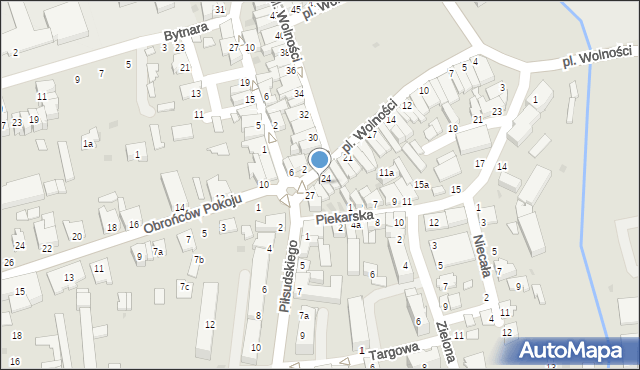 Kolbuszowa, Plac Wolności, 25, mapa Kolbuszowa