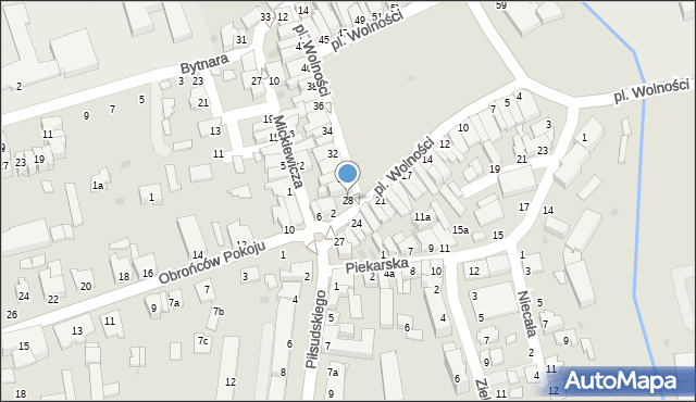 Kolbuszowa, Plac Wolności, 28, mapa Kolbuszowa