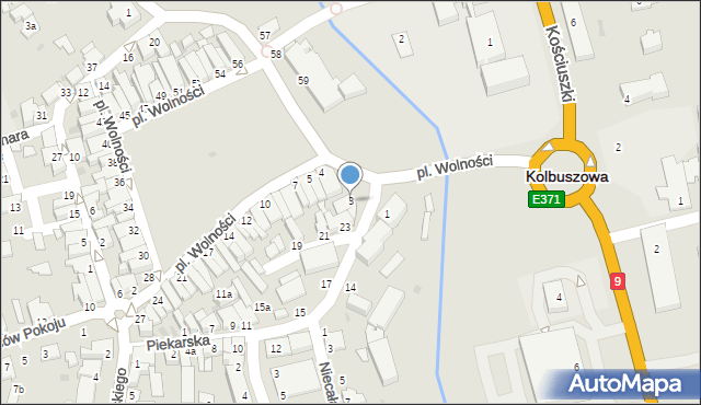 Kolbuszowa, Plac Wolności, 3, mapa Kolbuszowa