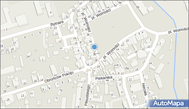 Kolbuszowa, Plac Wolności, 30, mapa Kolbuszowa