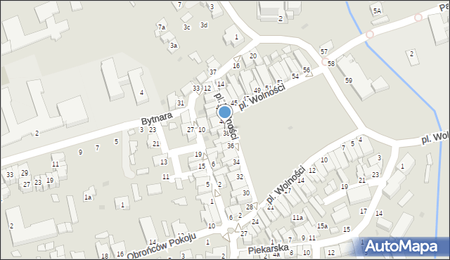 Kolbuszowa, Plac Wolności, 39, mapa Kolbuszowa