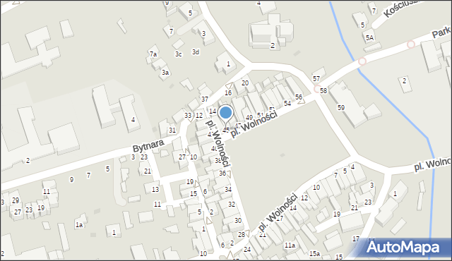 Kolbuszowa, Plac Wolności, 45, mapa Kolbuszowa
