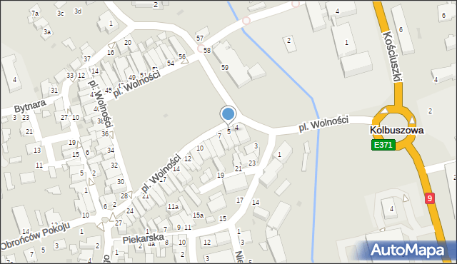 Kolbuszowa, Plac Wolności, 5, mapa Kolbuszowa