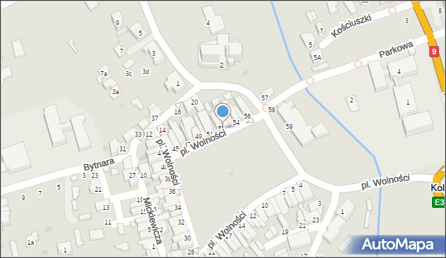 Kolbuszowa, Plac Wolności, 52a, mapa Kolbuszowa