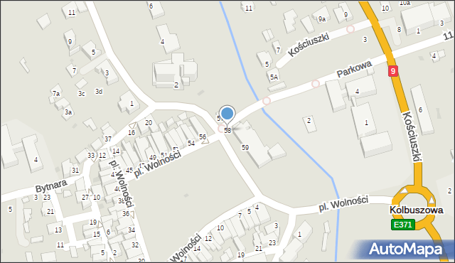 Kolbuszowa, Plac Wolności, 58, mapa Kolbuszowa