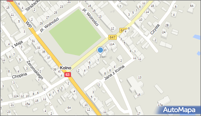 Kolno, Plac Wolności, 8, mapa Kolno