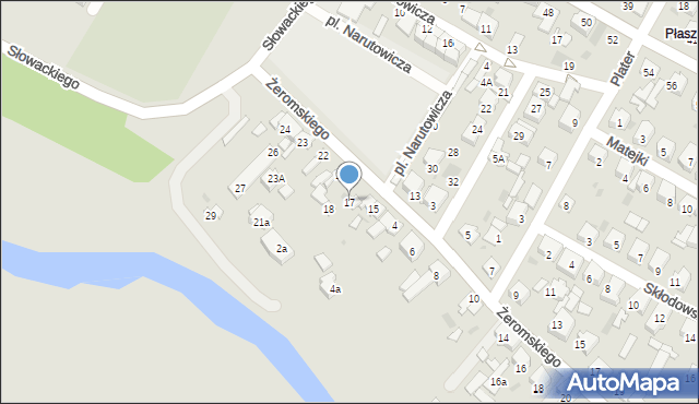 Koło, Plac Narutowicza Gabriela, 17, mapa Koło