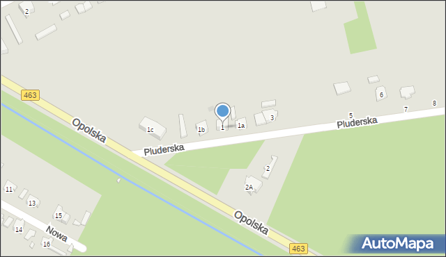 Kolonowskie, Pluderska, 1, mapa Kolonowskie
