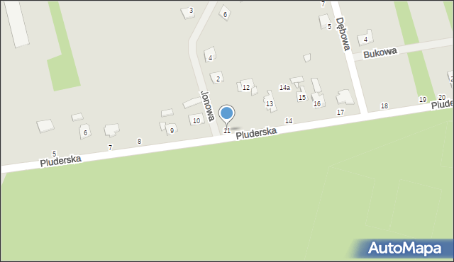 Kolonowskie, Pluderska, 11, mapa Kolonowskie
