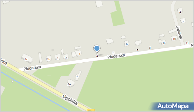 Kolonowskie, Pluderska, 4, mapa Kolonowskie