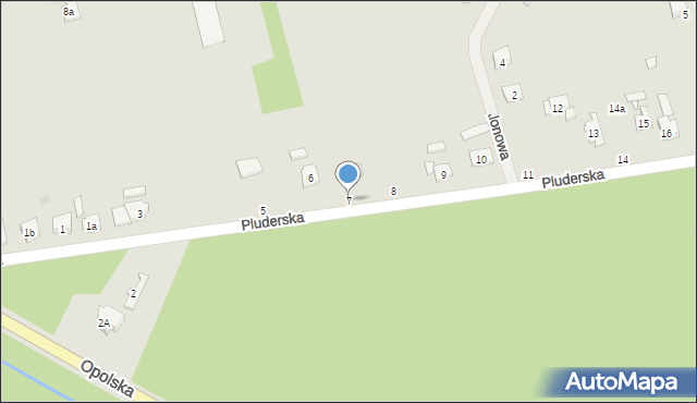 Kolonowskie, Pluderska, 7, mapa Kolonowskie