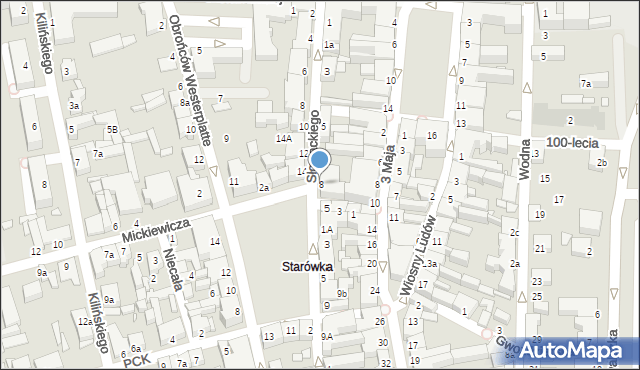 Konin, Plac Zamkowy, 1, mapa Konina
