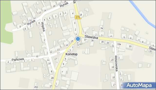 Konotop, Plac Powstańców Wielkopolskich, 1, mapa Konotop