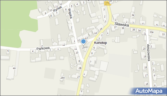 Konotop, Plac Powstańców Wielkopolskich, 17, mapa Konotop