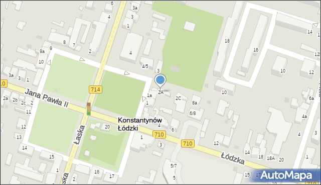 Konstantynów Łódzki, Plac Kościuszki Tadeusza, gen., 2A, mapa Konstantynów Łódzki